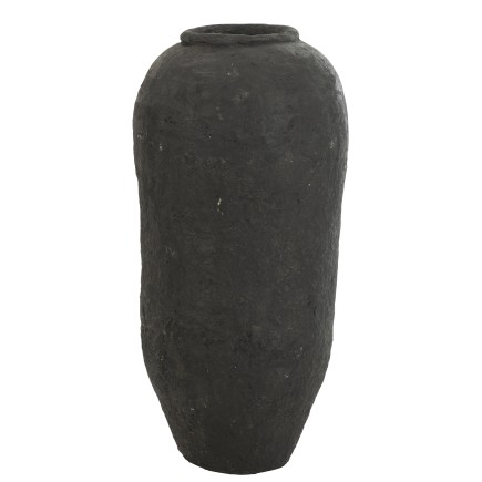Vaso in cartapesta nero 48x48x99 cm