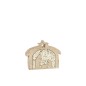 Crèche puzzle en bois de manguier naturel 23x17x4.5 cm